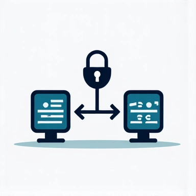 Secure data transfer icon